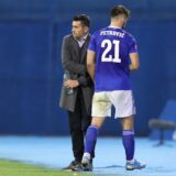 05.10.2019., stadion Makismir, Zagreb - Hrvatski Telekom Prva liga, 11. kolo, GNK Dinamo - NK Slaven Belupo. Trener GNK Dinamo Nenad Bjelica, Bruno Petkovic. "nPhoto: Luka Stanzl/PIXSELL