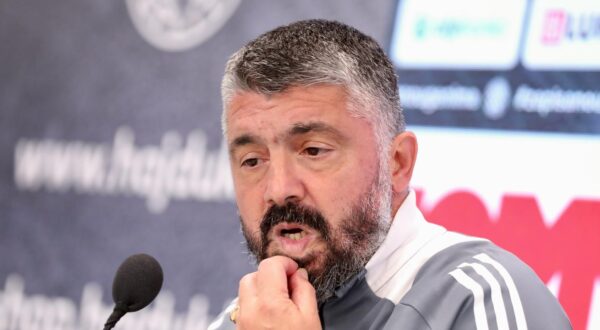 05.10.2024., Split - Gennaro Gattuso odrzao konferenciju za medije uoci 9. kola SuperSport HNL u kojem Hajduk igra protiv Sibenika. Photo: Ivo Cagalj/PIXSELL