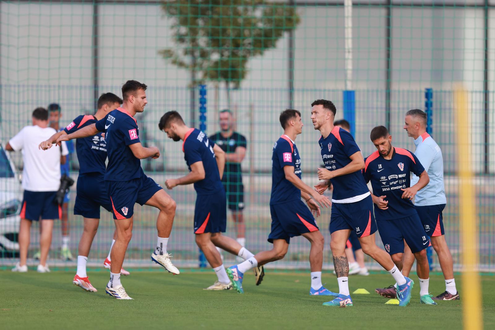 06.09.2024., Osijek - Trening hrvatskih nogometnih reprezentativaca na Opus Areni. Marin Pongracic, Ivan Perisic, Luka Ivanusec Photo: Davor Javorovic/PIXSELL