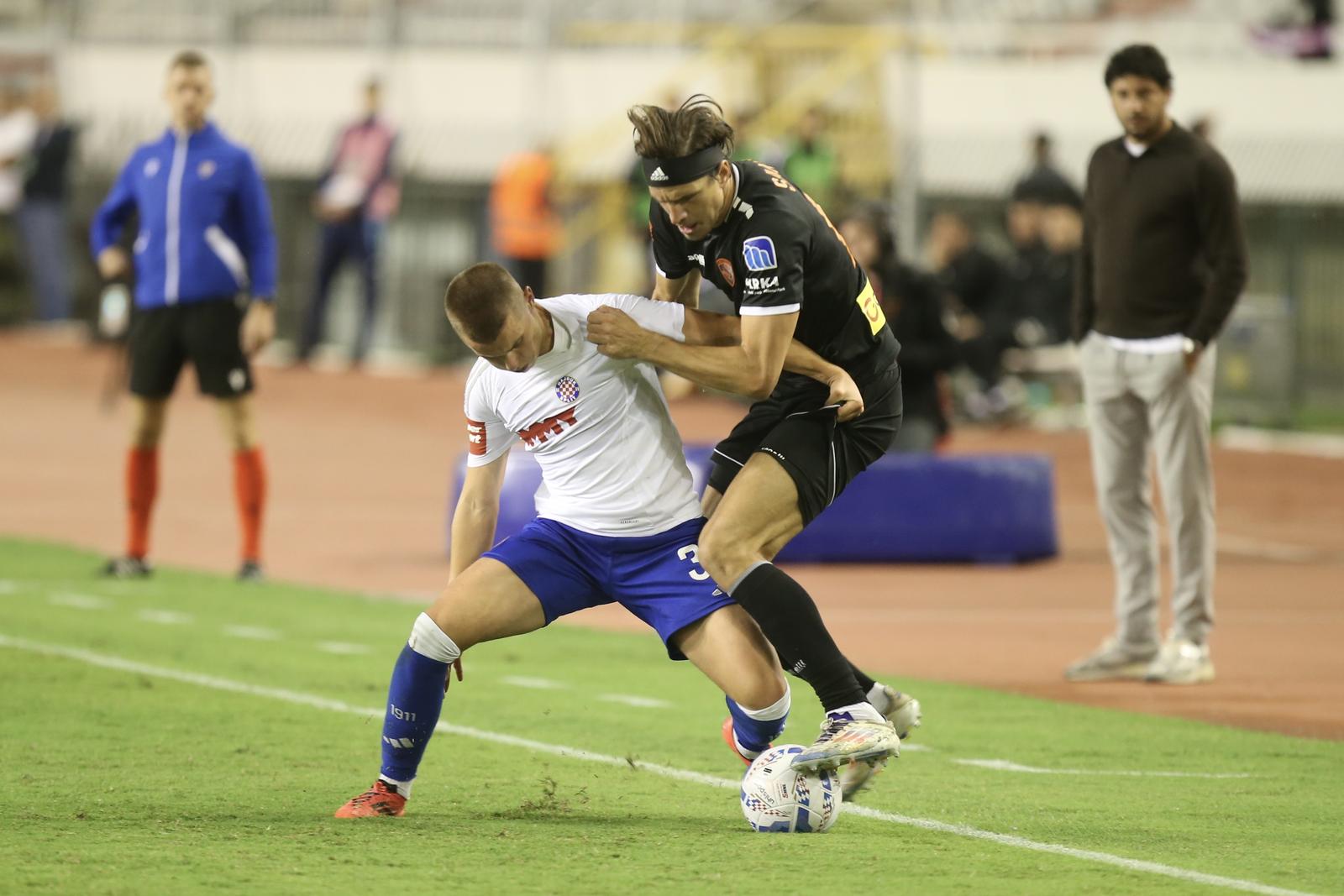 06.10.2024., Split - SuperSport Prva HNL, 9. kolo, HNK Hajduk - HNK Sibenik. Bruno Durdov Photo: Ivo Cagalj/PIXSELL