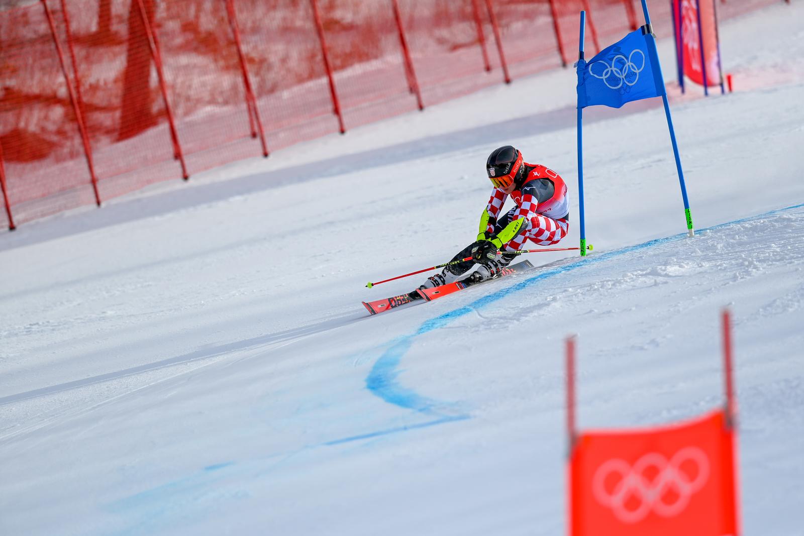 07.02.2022., Peking, Kina - Zimske olimpijske igre 2022. Veleslalom, prva voznja. Zrinka Ljutic. Photo: Jaki Franja/PIXSELL