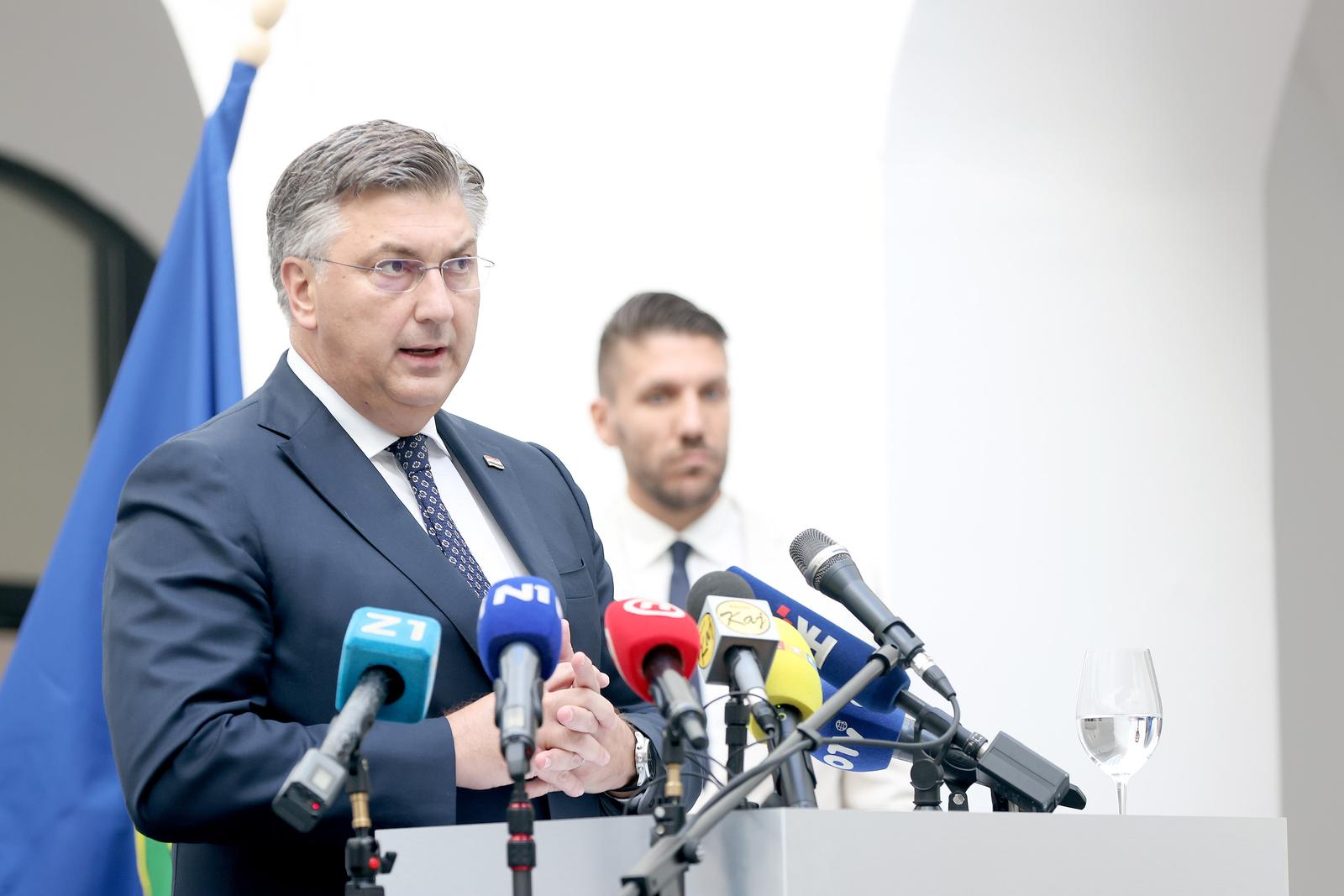 07.10.2024., Zagreb - Nakon vise od 3 godine obnove danas je svecano otvoren Hrvatski prirodoslovni muzej. Svecanosti su nazocili predsjednik Vlade Andrej Plenkovic sa suradnicima i zagrebacki gradonaclenik Tomislav Tomasevic. Photo: Patrik Macek/PIXSELL