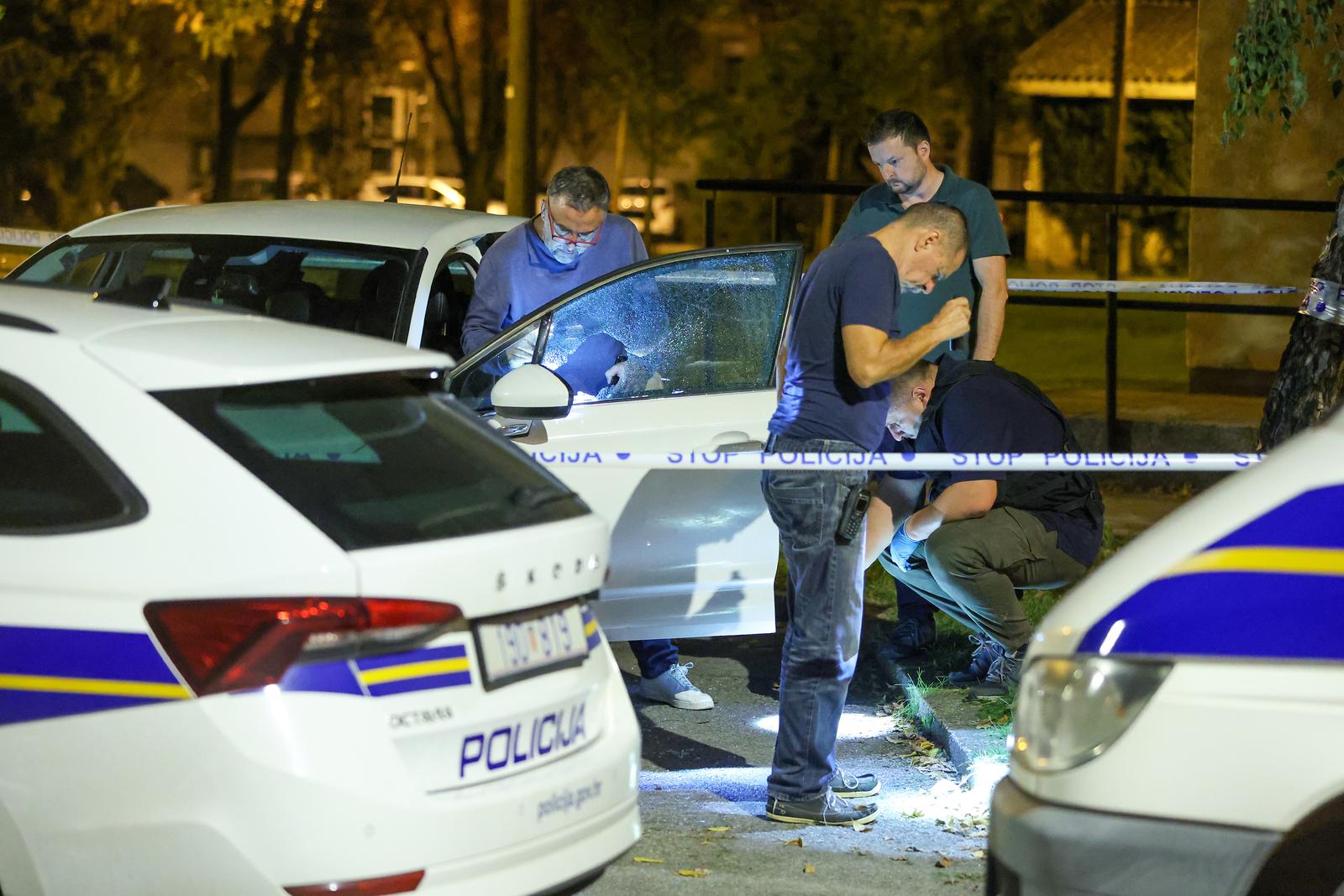 08.10.2024., Zagreb - Policijski ocevid ispred Doma zdravlja u ulici Rudolfa Bicanica na Kneziji. Photo: Sanjin Strukic/PIXSELL