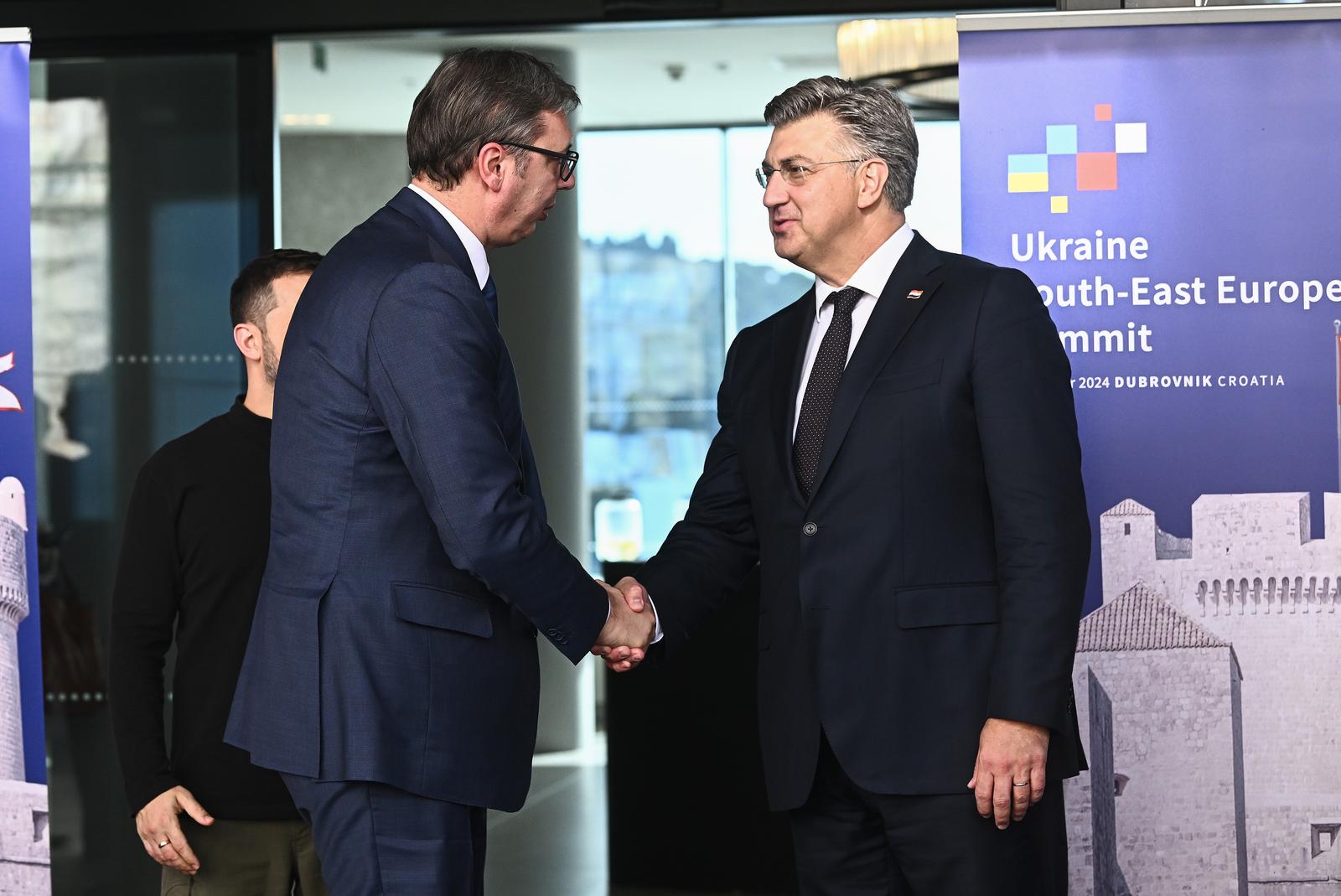 Aleksandar Vučić i Andrej Plenković