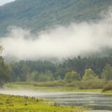 12.09.2024.,Ogulin - Najavljena promjena vremena zahvatila je Ogulin. Kisa, zahladenje i niski oblaci okovali su grad pod Klekom. Photo: Kristina Stedul Fabac/PIXSELL