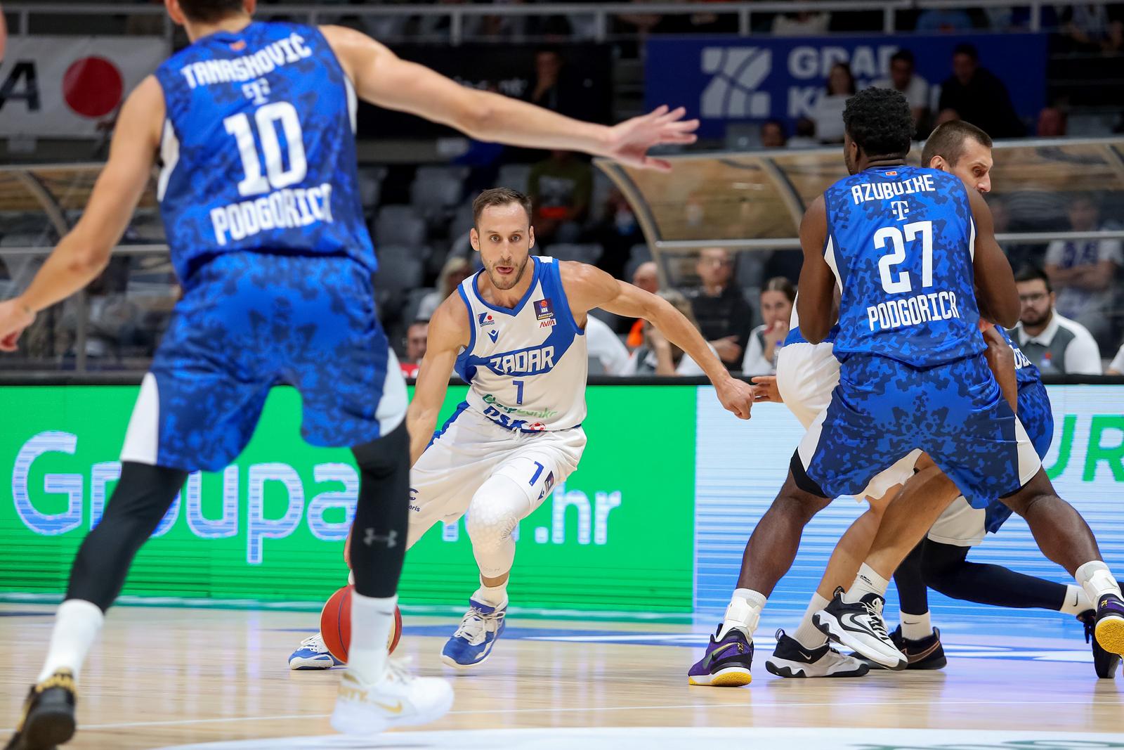 12.10.2024., dvorana Kresimira Cosica, Zadar - AdmiralBet ABA liga, 04. kolo, KK Zadar - KK Buducnost Voli. Photo: Sime Zelic/PIXSELL