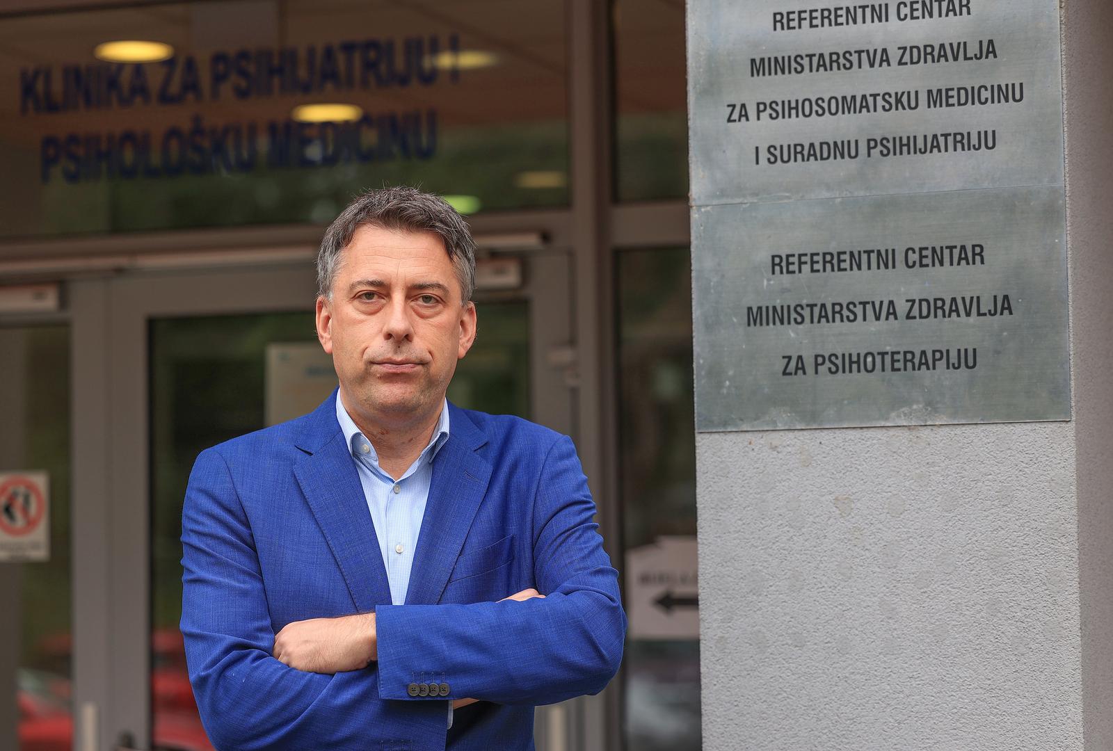 13.06.2024., Bolnica Rebro, odjel Psihijatrije, Zagreb - Darko Marcinko, predstojnik Klinike za psihijatriju i psiholosku medicinu Medicinskog fakulteta KBC Zagreb. Photo: Marko Prpic/PIXSELL