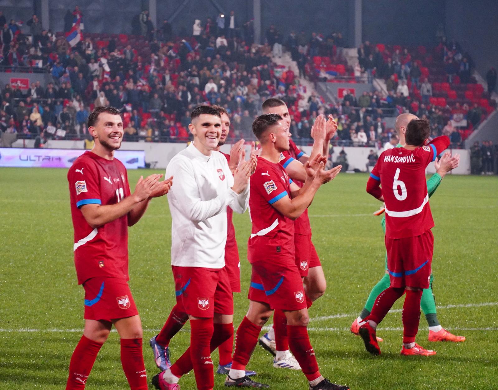 12, October, 2024, Leskovac - The match of the third round of Group A4 of the League of Nations between Serbia and Switzerland was played at the Dubocica stadium in Leskovac. Photo: M.M./ATAImages

12, oktobar, 2024, Leskovac - Utakmica treceg kola Grupe A4 Lige nacija izmedju Srbije i Svajcarske odigrana je stadionu Dubocica u Leskovcu. Photo: M.M./ATAImages Photo: M.M./ATAImages/PIXSELL