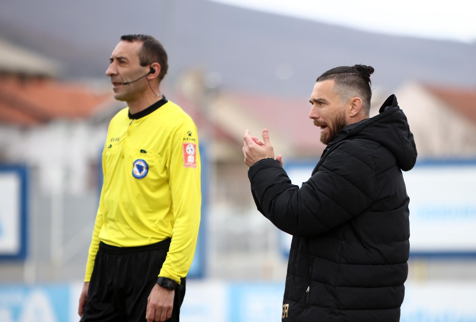 08.04.2023., Posusje, Bosna i Hercegovina - Premijer liga, HSK Posusje - FK Sloboda. Bivsi nogometas hrvatske reprezentacije Danijel Pranjic trener je Slobode iz Tuzle. Photo: Denis Kapetanovic/PIXSELL