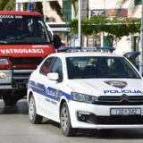 Vozila policije i vatrogasaca 14.10.2018., Vodice - Policija i vatrogascirrPhoto: Hrvoje Jelavic/PIXSELL