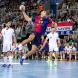 16.10.2024., Arena Zagreb, Zagreb - Machineseeker EHF Liga prvaka, skupina B, 05. kolo, RK Zagreb - FC Barcelona HB. Javier Rodriguez Photo: Igor Kralj/PIXSELL