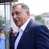 17.07.2024., Sarajevo, Bosna i Hercegovina - Predsjednik bh. entiteta RS Milorad Dodik stigao je danas u sud BiH, a kao i u prijasnjim rocistima, ispred zgrade su ga docekale pristase, no u dosta manjem borju nego što je to ranije bio slucaj. Photo: Armin Durgut/PIXSELL