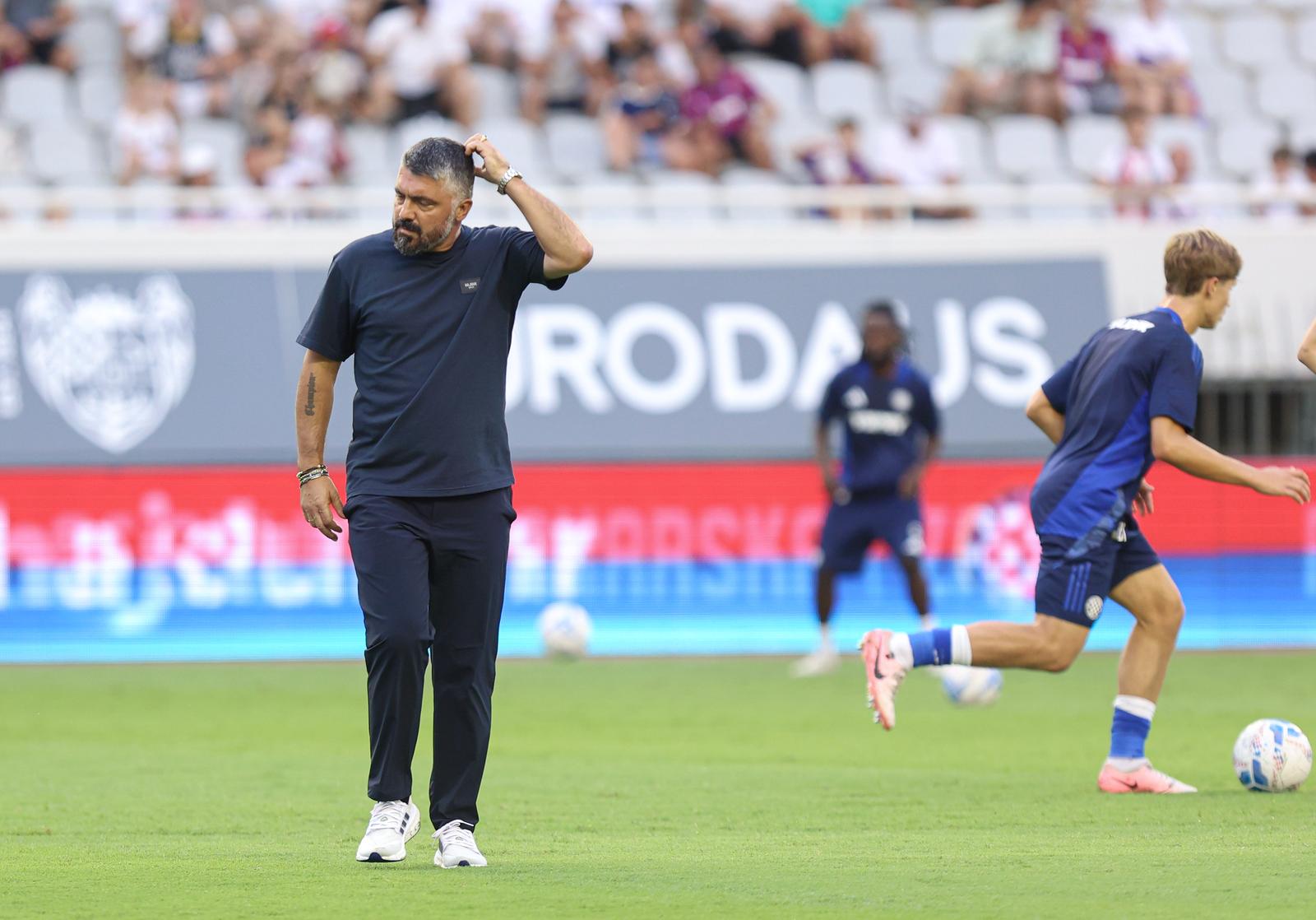 18.08.2024., stadion Poljud, Split - SuperSport HNL, 03. kolo, HNK Hajduk - NK Varazdin. trener Hajduka Gennaro Gattuso Photo: Ivana Ivanovic/PIXSELL