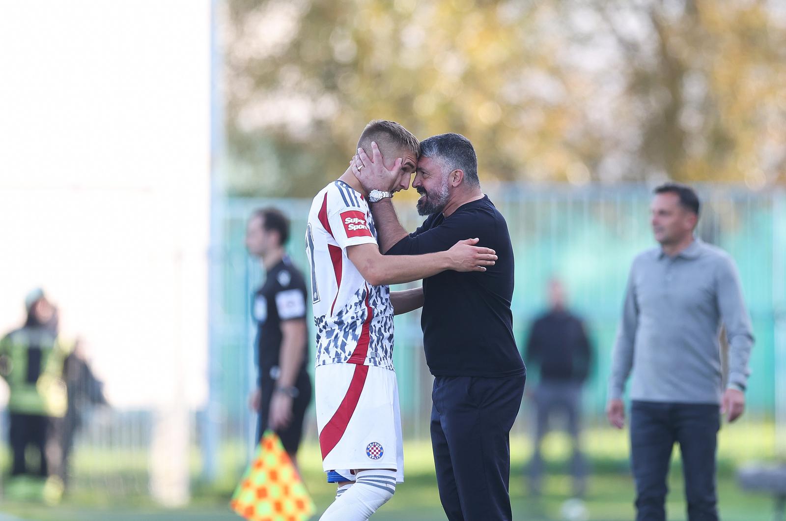 20.10.2024., Koprivnica- Gradski stadion Ivan Kusek Apas u Koprivnici. Slaven Belupo i Hajduk sastali su se u 10. kolu SuperSport HNL-a.  Photo: Slavko Midzor/PIXSELL