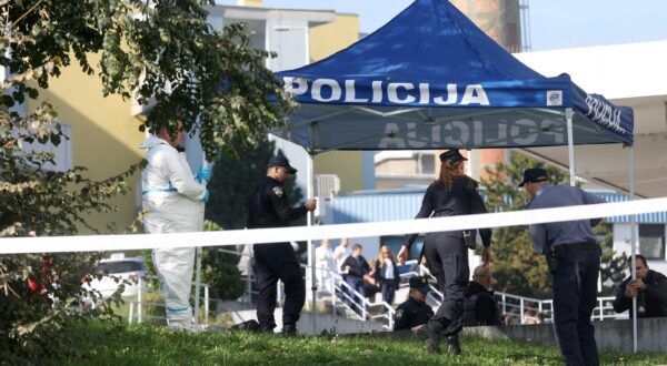 21.10.2024., Zagreb - Policijski ocevid u KBC-u Zagreb u Kispaicevoj ulici na Rebru nakon sto je poginuo ravnatelj bolnice Ante Corusic. Photo: Igor Kralj/PIXSELL