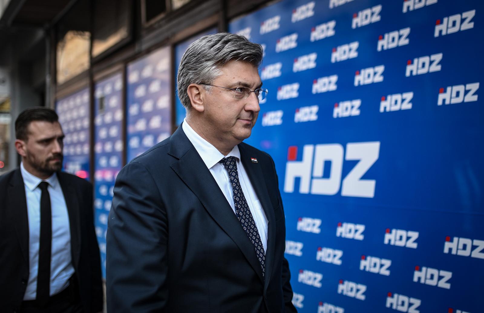 21.10.2024., Zagreb -  Konstituirajuca sjednica novoga Predsjednistva HDZ-a. Premijer Andrej Plenkovic Photo: Josip Regovic/PIXSELL