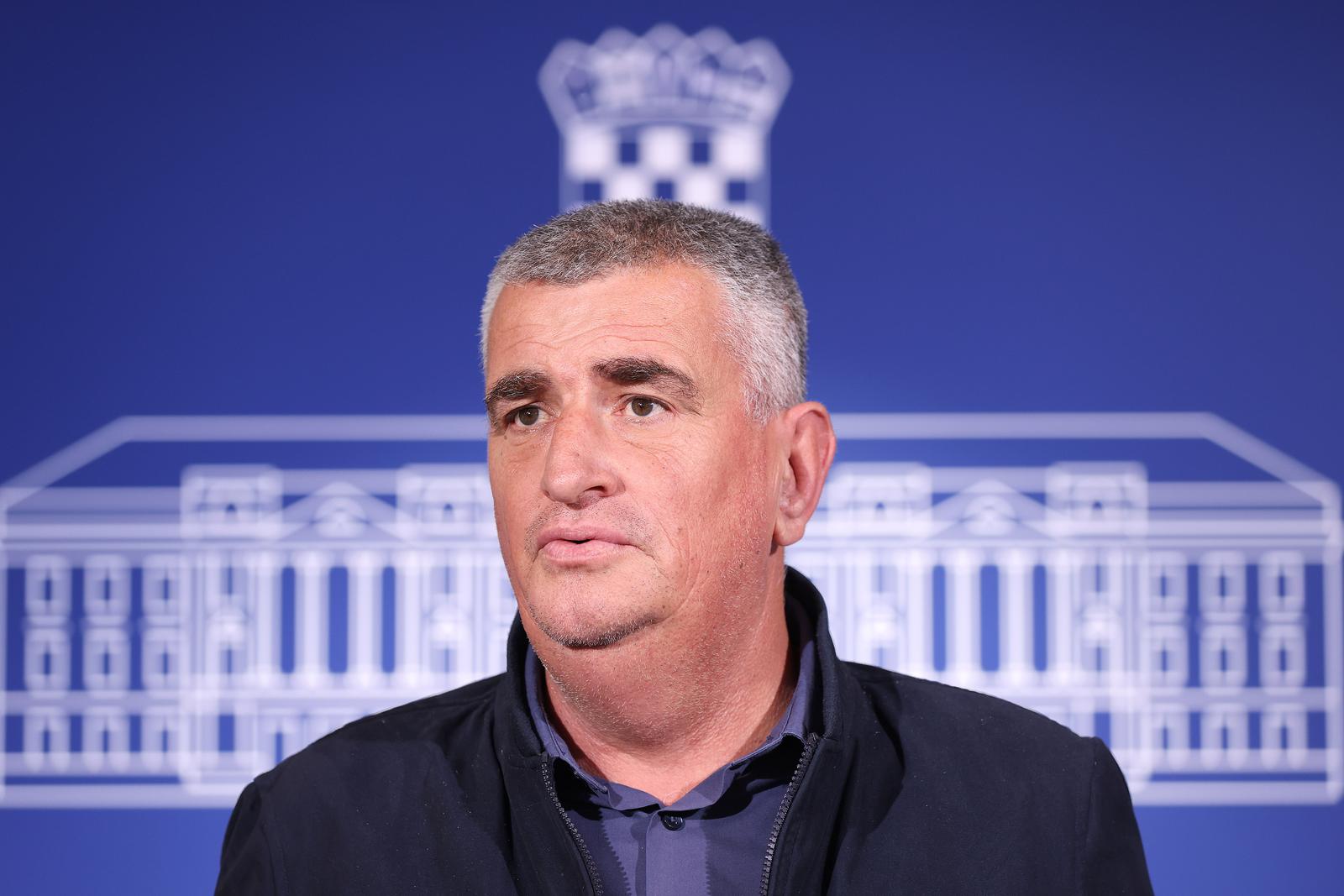 22.10.2024., Zagreb - Na konferenciji za medije Mosta odrzanoj u Sabotu o aktualnim temama govorili su Miro Bulj i Nikola Grmoja. Photo: Patrik Macek/PIXSELL