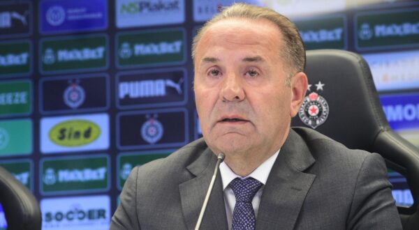 22, October, 2024, Belgrade -Press conference of the members of the temporary body that will manage FC Partizan in the upcoming period. Rasim Ljajic. Photo: Dusan Milenkovic/ATAImages

22, oktobar, 2024, Beograd - Konferencija za medije clanova privremenog organa koji ce u predstojecem periodu rukovoditi  FK Partizanom. Photo: Dusan Milenkovic/ATAImages Photo: Dusan Milenkovic/ATAImages/PIXSELL