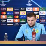 22.10.2024., Salzburg - Konferencija za medije na stadionu FC Salzburg Arena uoci utakmice lige prvaka FC Salzburg - GNK Dinamo. Nenad Bjelica, Stefan Ristovski. Photo: Marko Lukunić/PIXSELL