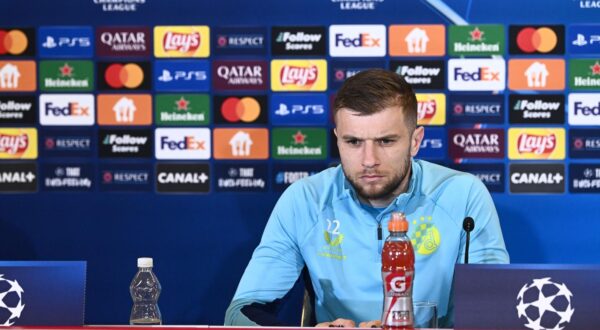 22.10.2024., Salzburg - Konferencija za medije na stadionu FC Salzburg Arena uoci utakmice lige prvaka FC Salzburg - GNK Dinamo. Nenad Bjelica, Stefan Ristovski. Photo: Marko Lukunić/PIXSELL