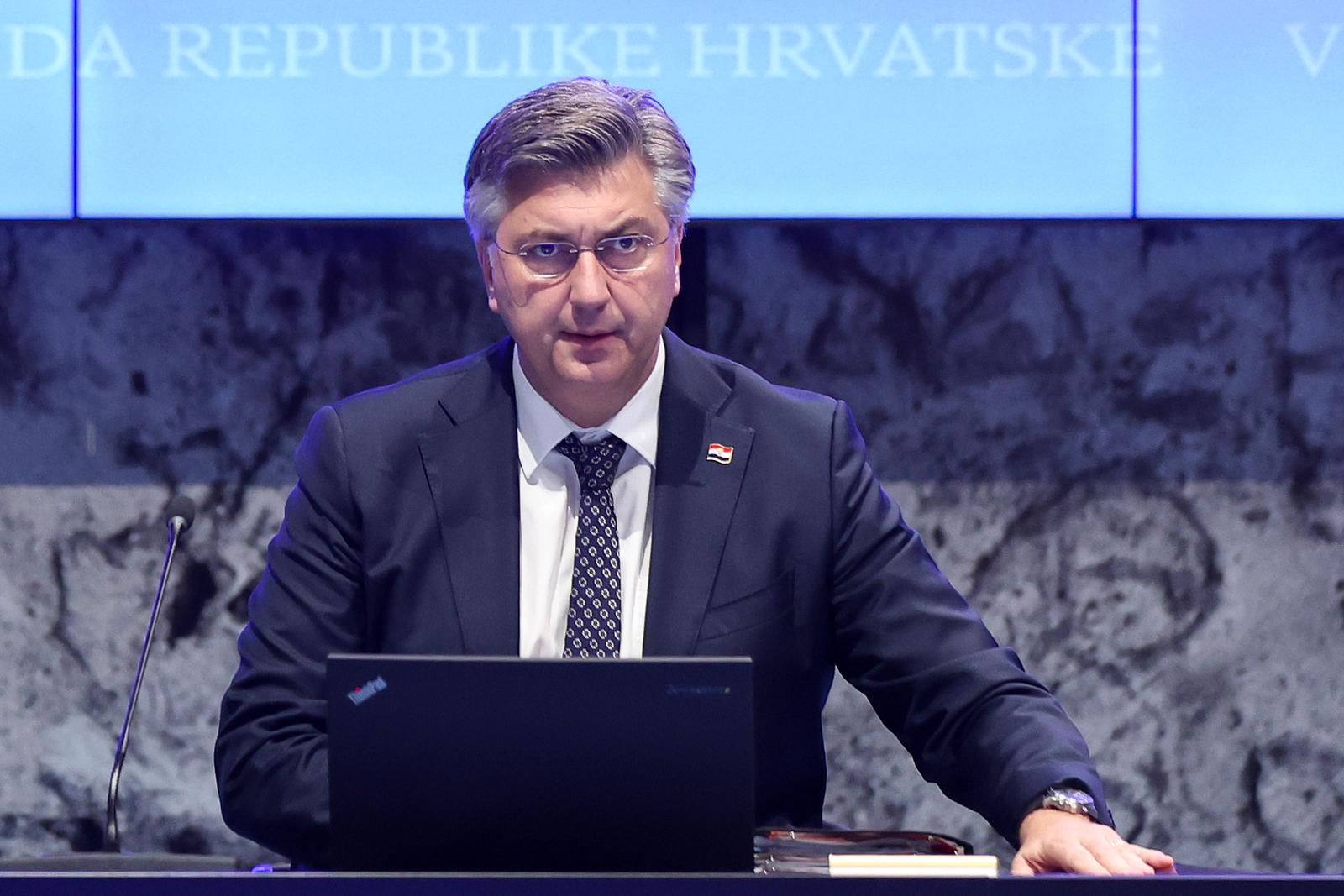 24.10.2024., Zagreb - 35. sjednica Vlade. Andrej Plenkovic. Photo: Goran Stanzl/PIXSELL