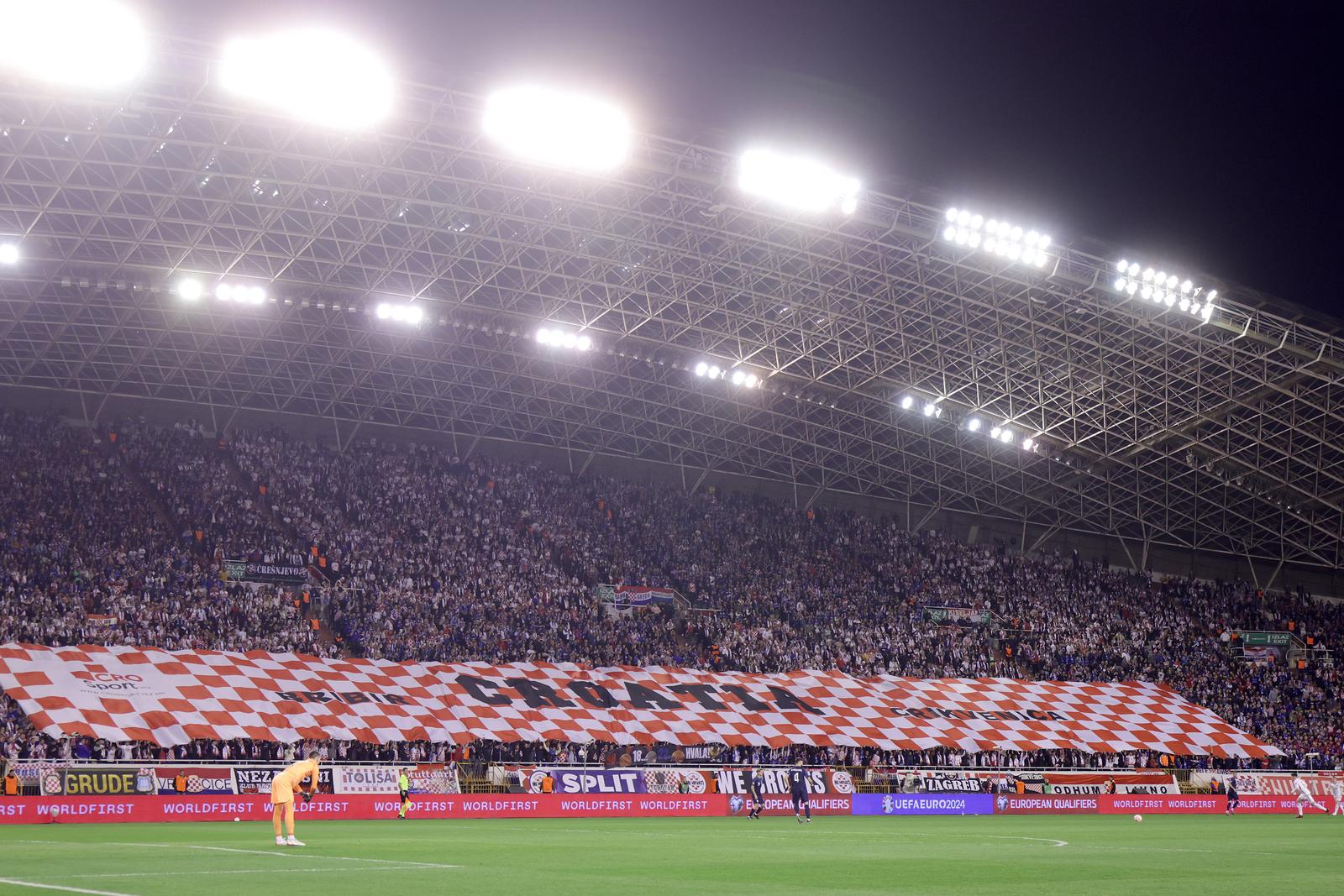 25.03.2023. Split, stadion Poljud  - Utakmica kvalifikacija za EURO 2024, Hrvatska – Wales. Photo: Luka Stanzl/PIXSELL