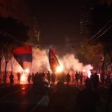 25, May, 2024, Belgrade - Celebration of the title of FK Crvena Zvezda players and celebration of Zvezda fans on the streets of Belgrade. Photo: Antonio Ahel/ATAImages
 
25, maj, 2024, Beograd - Proslava titule igraca FK Crvena zvezda i slavlje navijaca Zvezde na beogradskim ulicama. Photo: Antonio Ahel/ATAImages Photo: Antonio Ahel/ATAImages/PIXSELL