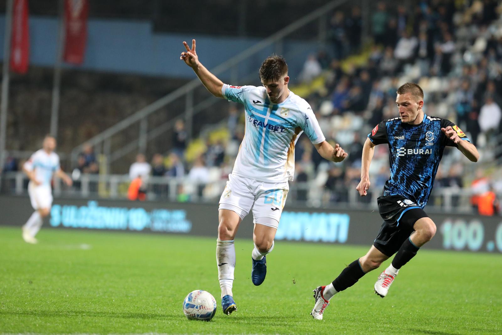 26.10.2024., Rijeka - SuperSport HNL 24/25, 11 kolo, HNK Rijeka - NK Varazdin. Stadion na Rujevici.. Dominik Dogan Photo: Goran Kovacic/PIXSELL