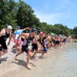 29.06.2024., Rijeka - Kostrenski triatlon - Prvenstvo Hrvatske u Supersprint triatlonu 2024 i Alps-Adriatic triathlon Cup. U zenskoj konkurenciji pobijedila je Nika Rimaj iz triatlon kluba Petar Zrinski, a u muskoj konkurenciji pobijedio je Gabrijel Barac iz kluba Rival.   Photo: Goran Kovacic/PIXSELL