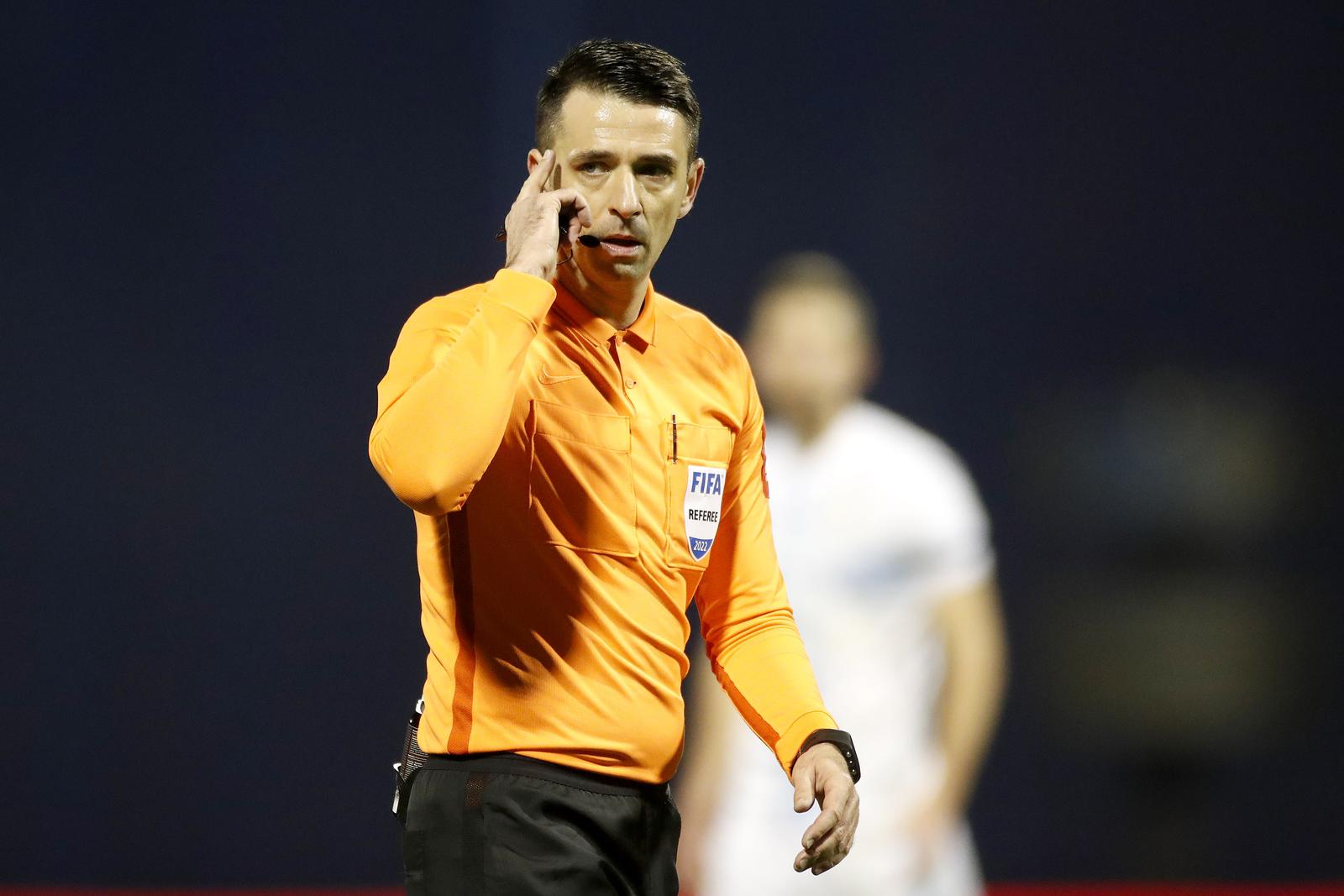 30.01.2022., stadion Maksimir, Zagreb - Hrvatski Telekom Prva liga, 21. kolo, GNK Dinamo - HNK Rijeka. Sudac Igor Pajac Photo: Slavko Midzor/PIXSELL