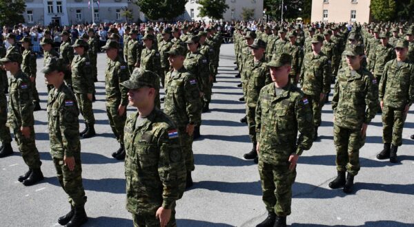 30.08.2024., Pozega - Predsjednik Republike i vrhovni zapovjednik Oruzanih snaga Republike Hrvatske Zoran Milanovic sudjelovao je na svecanoj prisezi 43. narastaja rocnih vojnika na dragovoljnom vojnom osposobljavanju u Pozegi. Photo: Ivica Galovic/PIXSELL