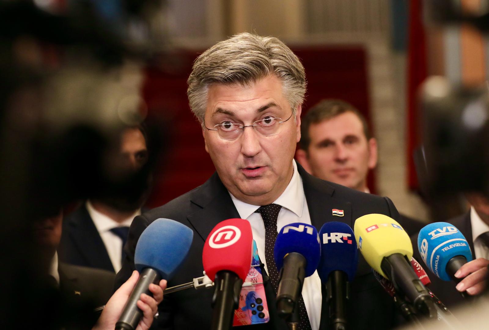 30.09.2024.,Split- Premijer Plenkovic na svecanoj sjednici Zupanisjke skupstine Splitsk-dalmatinske zupanije. Photo: Ivo Cagalj/PIXSELL