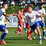 30.10.2024., Bjelovar - Gradski stadion Bjelovar,  1/8 finala SuperSport Hrvatskog nogometnog kupa: NK Mladost Zdralovi - HNK Hajduk. Rokas Pukstas. Photo: Vjeran Zganec Rogulja/PIXSELL