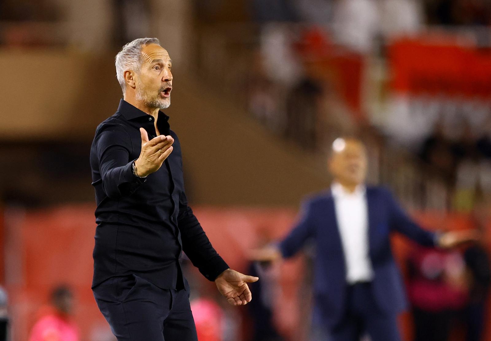 Soccer Football - Ligue 1 - AS Monaco v Montpellier - Stade Louis II, Monaco - September 28, 2024 AS Monaco coach Adi Hutter reacts REUTERS/Manon Cruz Photo: Manon Cruz/REUTERS