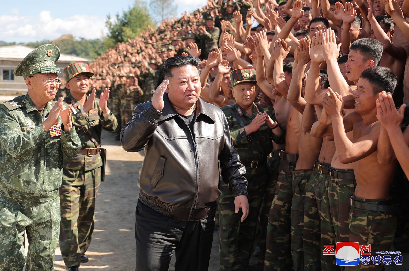 This picture taken on October 2, 2024 and released from North Korea's official Korean Central News Agency (KCNA) via KNS on October 4, 2024 shows North Korea's leader Kim Jong Un (C) inspecting a training base of the Korean People's Army's special operations forces in the western region, at an undisclosed location in North Korea. North Korea's leader Kim Jong Un said his forces would use nuclear weapons "without hesitation" if Pyongyang's territory was attacked by the South and its ally the United States, state media reported on October 4.,Image: 916124736, License: Rights-managed, Restrictions: South Korea OUT / REPUBLIC OF KOREA OUT
---EDITORS NOTE--- RESTRICTED TO EDITORIAL USE - MANDATORY CREDIT "AFP PHOTO/KCNA VIA KNS" - NO MARKETING NO ADVERTISING CAMPAIGNS - DISTRIBUTED AS A SERVICE TO CLIENTS / THIS PICTURE WAS MADE AVAILABLE BY A THIRD PARTY. AFP CAN NOT INDEPENDENTLY VERIFY THE AUTHENTICITY, LOCATION, DATE AND CONTENT OF THIS IMAGE ---, ***
HANDOUT image or SOCIAL MEDIA IMAGE or FILMSTILL for EDITORIAL USE ONLY! * Please note: Fees charged by Profimedia are for the Profimedia's services only, and do not, nor are they intended to, convey to the user any ownership of Copyright or License in the material. Profimedia does not claim any ownership including but not limited to Copyright or License in the attached material. By publishing this material you (the user) expressly agree to indemnify and to hold Profimedia and its directors, shareholders and employees harmless from any loss, claims, damages, demands, expenses (including legal fees), or any causes of action or allegation against Profimedia arising out of or connected in any way with publication of the material. Profimedia does not claim any copyright or license in the attached materials. Any downloading fees charged by Profimedia are for Profimedia's services only. * Handling Fee Only 
***, Model Release: no, Credit line: STR / AFP / Profimedia