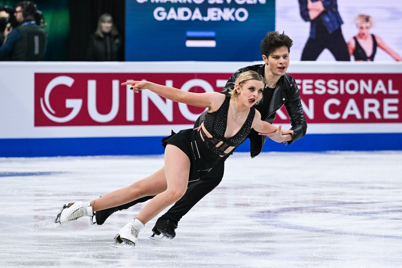 Solene Mazingue and Marko Jevgeni Gaidajenko (EST) during the ISU World Figure Skating Championships on March 22, 2024 at Bell Centre in Montreal, Canada - Photo David Kirouac / Orange Pictures / DPPI,Image: 859184077, License: Rights-managed, Restrictions: Hungary Out Netherlands and Belgium Out, Model Release: no, Credit line: David Kirouac / AFP / Profimedia