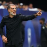 Fateh's Croatian coach Slaven Bilic speaks to his players during the Saudi Pro League football match between Al-Hilal and Al-Fateh at the Kingdom Arena stadium in Riyadh on April 26, 2024.,Image: 868147458, License: Rights-managed, Restrictions: , Model Release: no, Credit line: Fayez NURELDINE / AFP / Profimedia