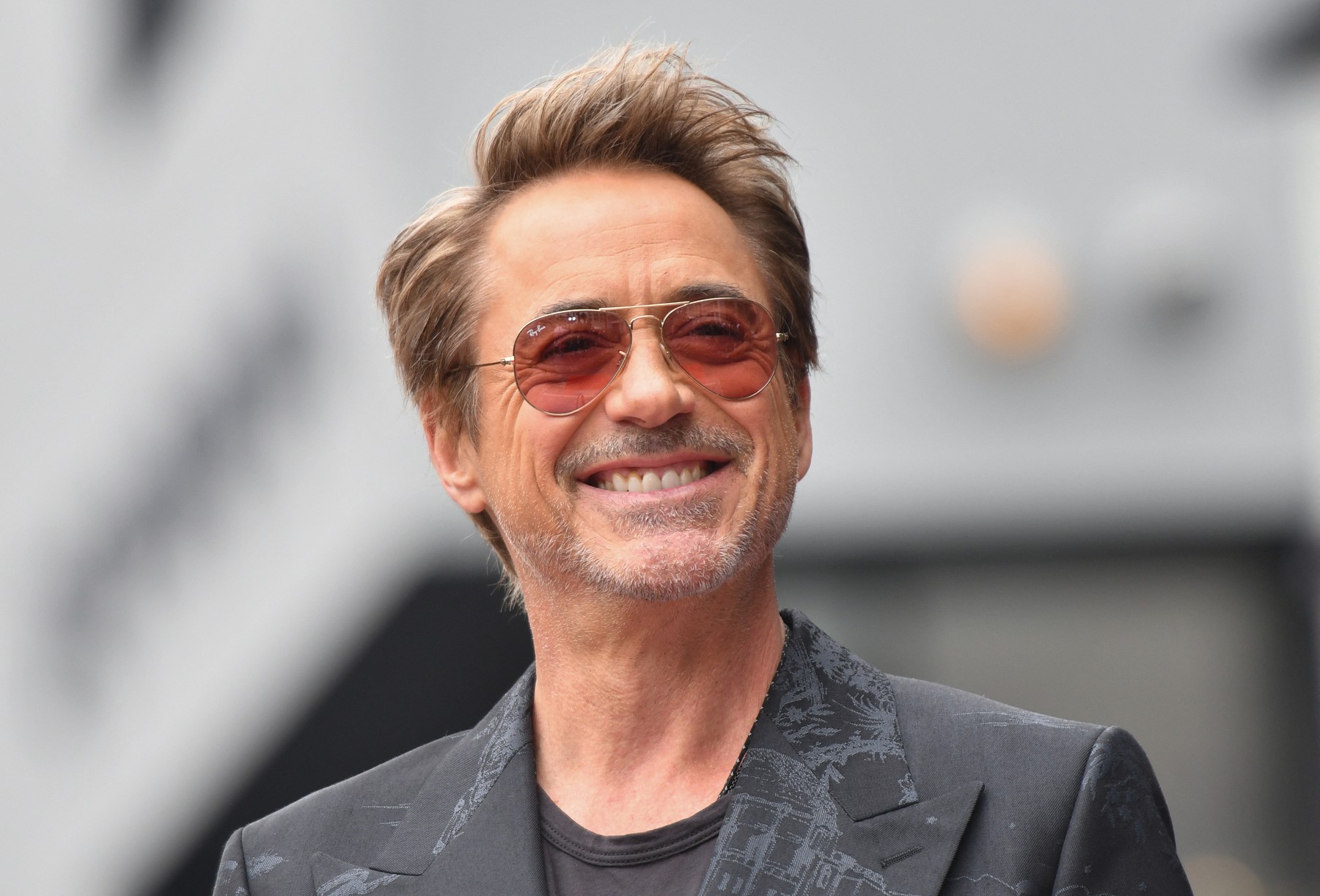 US actor Robert Downey Jr. speaks during Australian actor Chris Hemsworth’s Walk of Fame ceremony in Hollywood, California, May 23, 2024.,Image: 875865910, License: Rights-managed, Restrictions: , Model Release: no, Credit line: Chris DELMAS / AFP / Profimedia