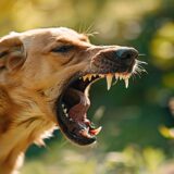 Aggressive dog shows dangerous teeth. Pet dog attack. Head detail Little blur panning move. vicious dog Copy space,Image: 887334159, License: Royalty-free, Restrictions: , Model Release: no, Credit line: Annebel Van den Heuvel / Panthermedia / Profimedia