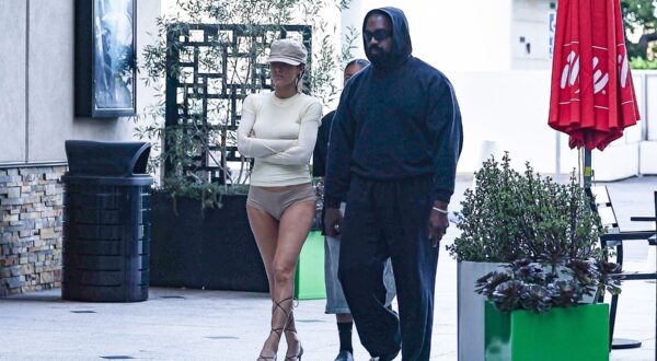 Los Angeles, CA  - *PREMIUM-EXCLUSIVE*  - Rapper Kanye West and wife Bianca Censori had a blast on a family outing, whisking his daughter North West away to catch the highly anticipated new 'Deadpool & Wolverine' movie in Los Angeles. 

Bianca only went half conservative in her outfit as she wore a long-sleeved shirt with nude underwear to match. It's been noted that Bianca has been asked to cover up her provocative outfits when around the children. 

Bianca also played up to her step-mom role as she was seen hugging her arms around North West before heading into iPic to catch the movie. The newly anticipated Marvel film 'Deadpool & Wolverine' is also rated R for mature adult scenes making a questionable choice for their 11-year-old daughter to accompany. Shot on 07/27/24

*UK Clients - Pictures Containing Children
Please Pixelate Face Prior To Publication*,Image: 893472638, License: Rights-managed, Restrictions: , Model Release: no, Pictured: Kanye West, North West, Bianca Censori, Credit line: Blackbelts / BACKGRID / Backgrid USA / Profimedia