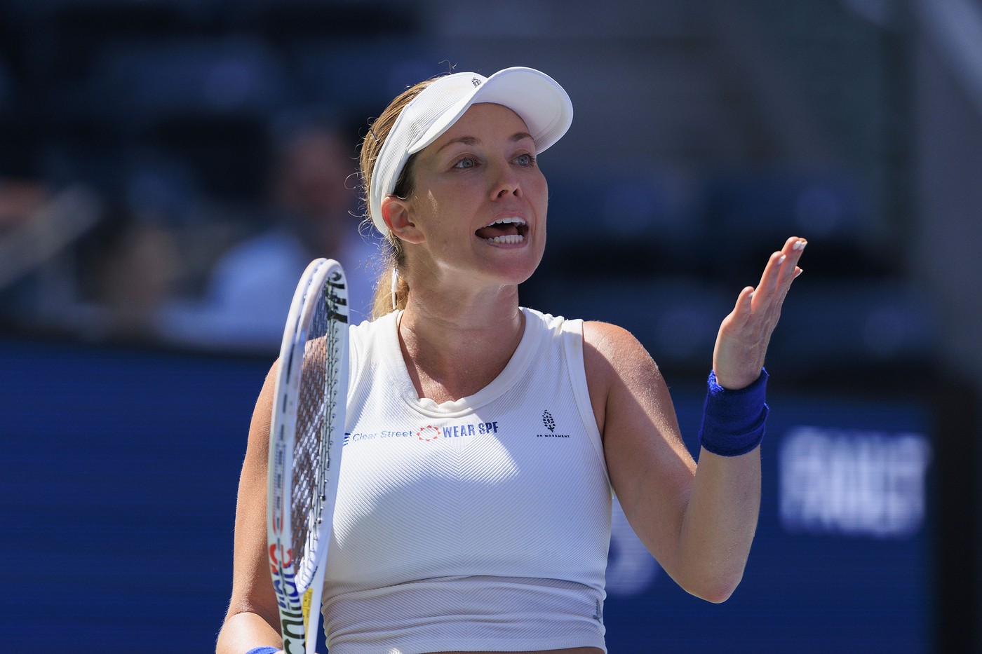 August 27, 2024, Flushing Meadows, New York, USA: Danielle Collins during Day 2 of her match against Caroline Dolehide in the 2024 US Open held at the USTA Billie Jean King National Tennis Center on Tuesday August 27, 2024 in the Flushing neighborhood of the Queens borough of New York City.  JAVIER ROJAS/PI,Image: 901934941, License: Rights-managed, Restrictions: , Model Release: no, Credit line: Javier Rojas / Zuma Press / Profimedia