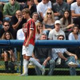 September 22, 2024, Milan: Milan, Italy, 22nd September 2024. Helena Seger, wife of Zlatan Ibrahimovic ( black sunglasses and blonde hair ) looks on as her son Maximilian Ibrahimovic of AC Milan walks past after being substituted during the Primavera 1 match at Konami Youth Development Centre, Milan.,Image: 912253664, License: Rights-managed, Restrictions: * United Kingdom Rights OUT *, Model Release: no, Credit line: Jonathan Moscrop / Zuma Press / Profimedia