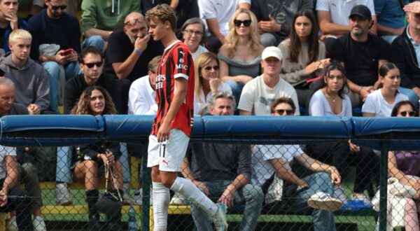 September 22, 2024, Milan: Milan, Italy, 22nd September 2024. Helena Seger, wife of Zlatan Ibrahimovic ( black sunglasses and blonde hair ) looks on as her son Maximilian Ibrahimovic of AC Milan walks past after being substituted during the Primavera 1 match at Konami Youth Development Centre, Milan.,Image: 912253664, License: Rights-managed, Restrictions: * United Kingdom Rights OUT *, Model Release: no, Credit line: Jonathan Moscrop / Zuma Press / Profimedia