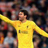 October 2, 2024, Liverpool: Liverpool, England, 2nd October 2024. Alisson Becker of Liverpool reacts during the UEFA Champions League match at Anfield, Liverpool.,Image: 915700606, License: Rights-managed, Restrictions: * United Kingdom Rights OUT *, Model Release: no, Credit line: Jessica Hornby / Zuma Press / Profimedia