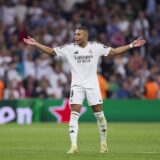 October 22, 2024, Madrid, Spain: Kylian Mbappe of Real Madrid CF gestures during the 2024/2025 UEFA Champions League week 3 football match between Real Madrid CF and Borussia Dortmund at Santiago Bernabeu stadium. Final score: Real Madrid CF 5 : 2 Borussia Dortmund,Image: 925303856, License: Rights-managed, Restrictions: , Model Release: no, Credit line: Federico Titone / Zuma Press / Profimedia