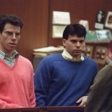 (FILES) Erik Menendez (L) and his brother Lyle (R) listen during a pre-trial hearing, on December 29, 1992 in Los Angeles after the two pleaded innocent in the August 1989 shotgun deaths of their wealthy parents, Jose and Mary Louise Menendez of Beverly Hills, California. Lyle and Erik Menendez, the two brothers whose grisly murder of their parents in their swanky Beverly Hills home gripped the United States and was the subject of a recent Netflix series, could be released from prison after Los Angeles' chief prosecutor said October 24 he would ask a judge to look again at their sentences.,Image: 925961621, License: Rights-managed, Restrictions: , Model Release: no, Credit line: VINCE BUCCI / AFP / Profimedia