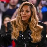 US singer-songwriter Beyonce speaks during a campaign rally for US Vice President and Democratic presidential candidate Kamala Harris at Shell Energy Stadium in Houston, Texas, on October 25, 2024.,Image: 926475688, License: Rights-managed, Restrictions: , Model Release: no, Credit line: Miguel J. Rodriguez CARRILLO / AFP / Profimedia