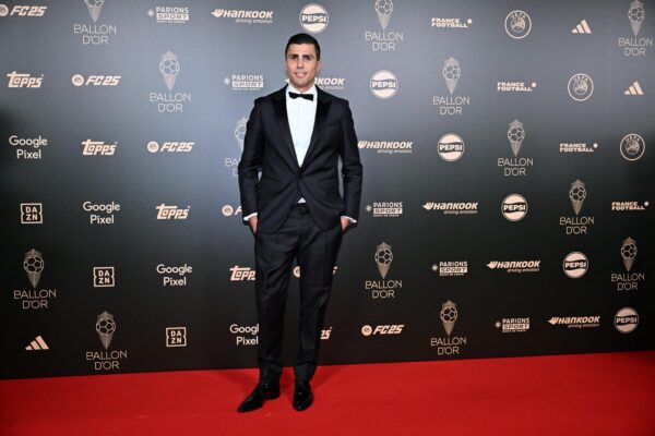 PARIS, FRANCE - OCTOBER 28: Rodri of Manchester City and Spain poses upon arrival to attend the 2024 Ballon d'Or France Football award ceremony at the Theatre du Chatelet in Paris on October 28, 2024. Mustafa Yalcin / Anadolu,Image: 927518141, License: Rights-managed, Restrictions: , Model Release: no, Credit line: MUSTAFA YALCIN / AFP / Profimedia