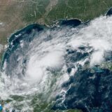 epa11647977 A handout satellite image made available by the National Oceanic and Atmospheric Administration (NOAA) shows Hurricane Milton in the Gulf of Mexico, 07 October 2024. Storm Milton, which has strengthened to a Category 5 hurricane in the Gulf of Mexico, is forecast to move near the Yucatan Peninsula between 07 and 08 October, and then to approach the west coast of Florida by 09 October.  EPA/NOAA/NESDIS/STAR GOES-East HANDOUT HANDOUT EDITORIAL USE ONLY/NO SALES