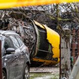 2024-11-25 Vilnius Lithuania. Debris of crashed DHL cargo Boeing 737 operated by Swift Air EC-MFE are seen on the crash site about 1,5 km from a runway of Vilnius airport Vilnius Lithuania 2024-11-25, EC-MFE, Boeing 737-476SF Swiftair, Vilnius.9 Copyright: xAdomasxDaunoraviciusx aviation lithuania crash,Image: 938652499, License: Rights-managed, Restrictions: imago is entitled to issue a simple usage license at the time of provision. Personality and trademark rights as well as copyright laws regarding art-works shown must be observed. Commercial use at your own risk.;PUBLICATIONxNOTxINxESTxLATxLTUxFIN, Model Release: no, Credit line: Adomas Daunoravicius / imago stock&people / Profimedia